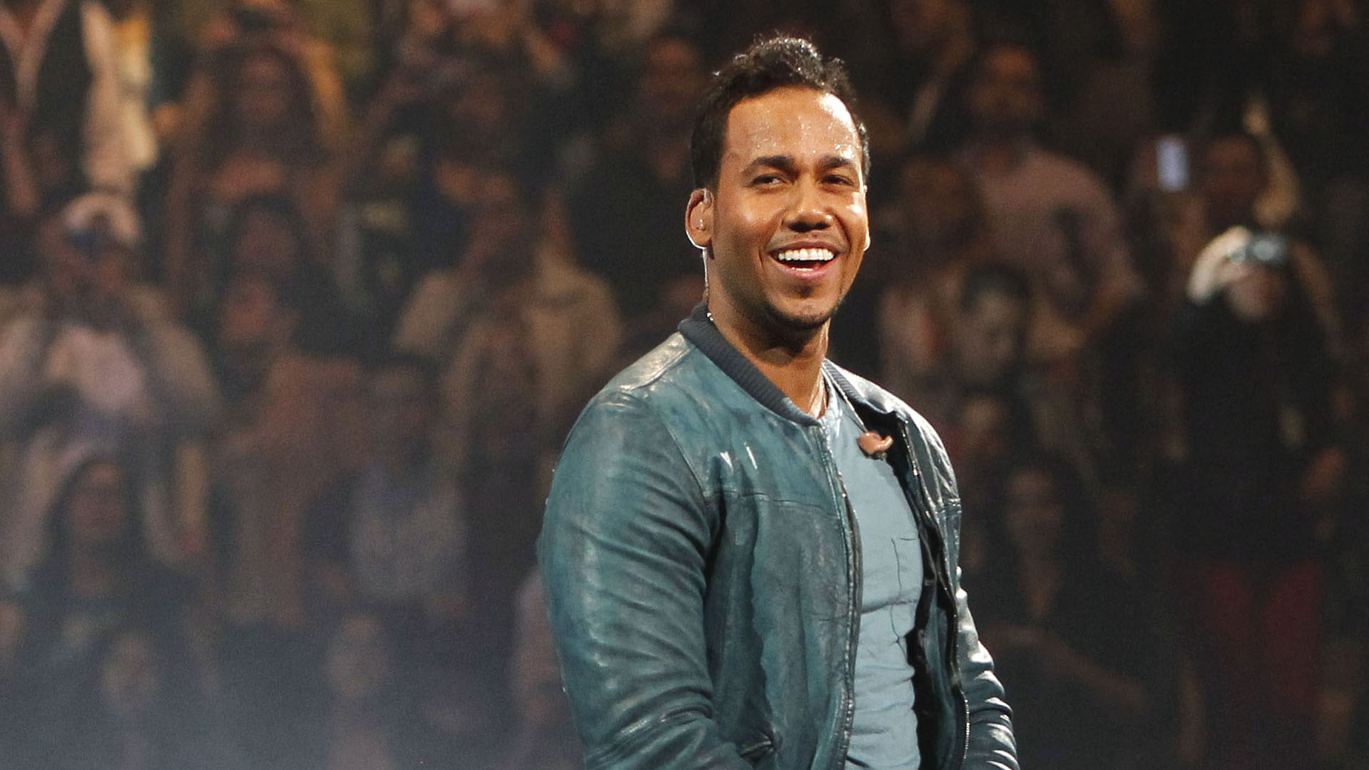 Romeo Santos performs during a concert at Madison Square Garden, Friday, Feb. 24, 2012 in New York. (AP Photo/Jason DeCrow)